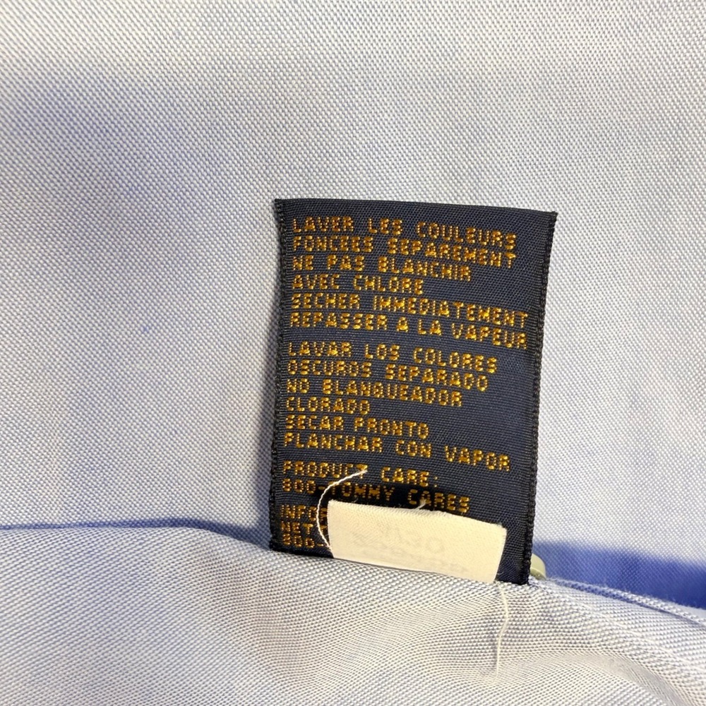 Brooks Brothers 346 Mens 17.5 6/7 Blue White Check Non-Iron Cotton Dress Shirt - Picture 12 of 13